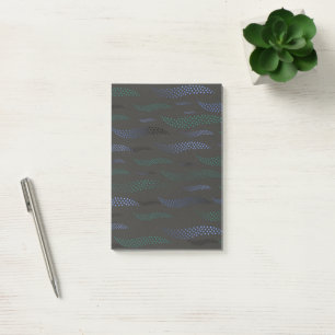 Waves Tiger (stylized pattern) 7 Post-it Notes