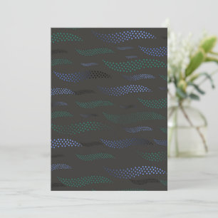 Waves Tiger (stylized pattern) 7 Thank You Card