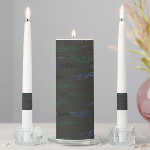 Waves Tiger (stylized pattern) 7 Unity Candle Set
