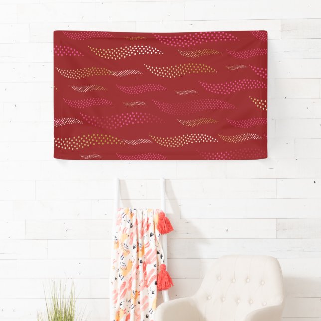 Waves Tiger (stylized pattern) 8 Banner (Insitu)