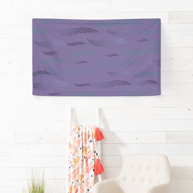Waves Tiger (stylized pattern) 9 Banner (Insitu)