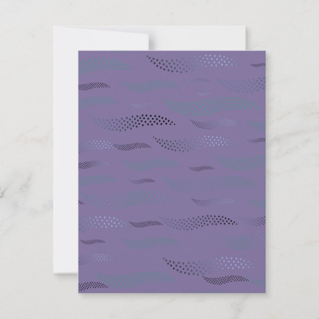 Waves Tiger (stylized pattern) 9 Note Card (Front)