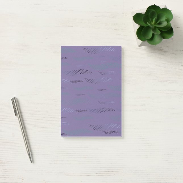 Waves Tiger (stylized pattern) 9 Post-it Notes (Office)