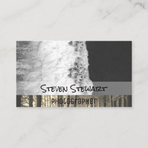 Waves Trees Outdoor Photography Business Card