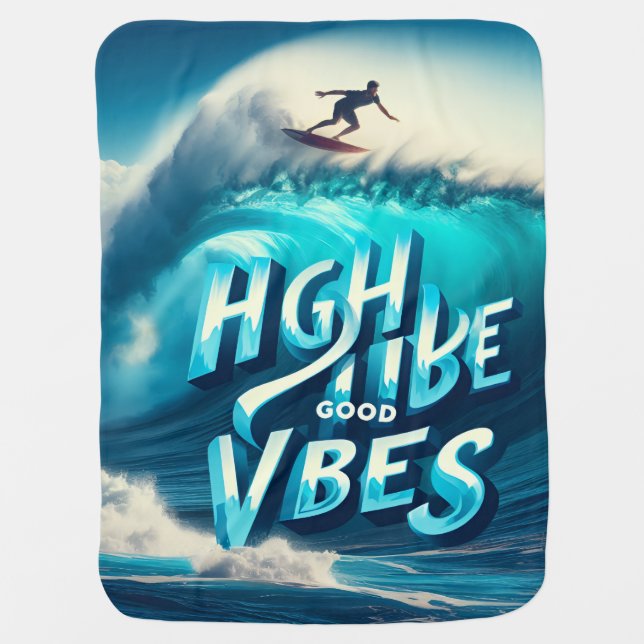 Waves & Wanderlust Collection Baby Blanket (Front)