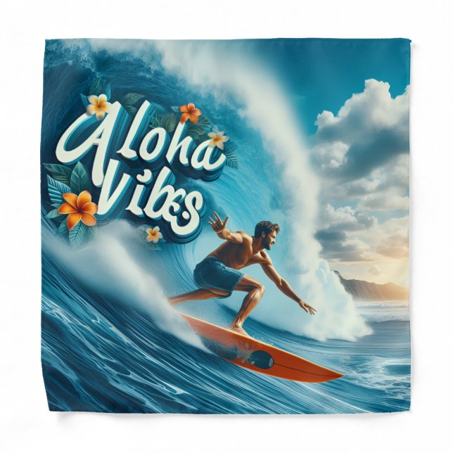 Waves & Wanderlust Collection Bandana (Front)