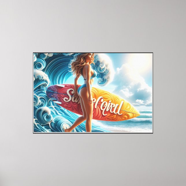 Waves & Wanderlust Collection Canvas Print (Front)