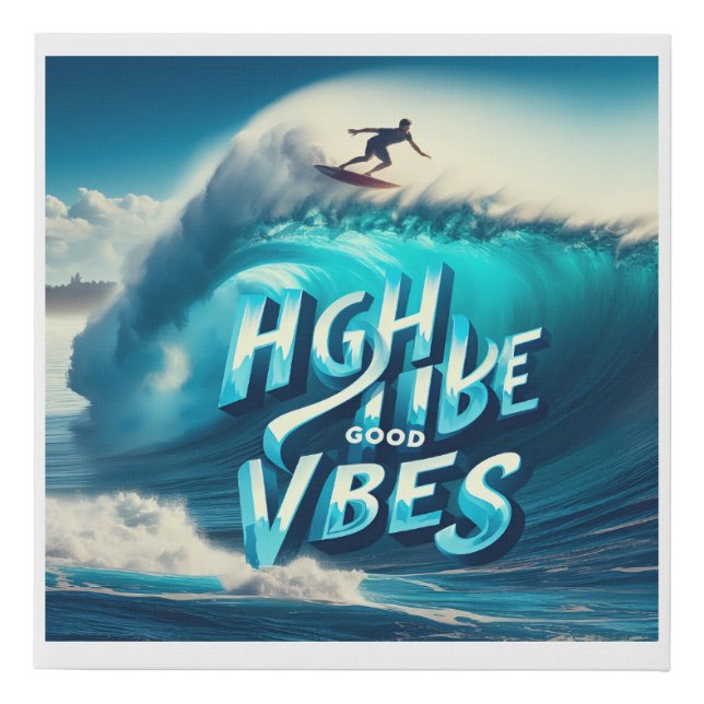 Waves & Wanderlust Collection Faux Canvas Print (Front)