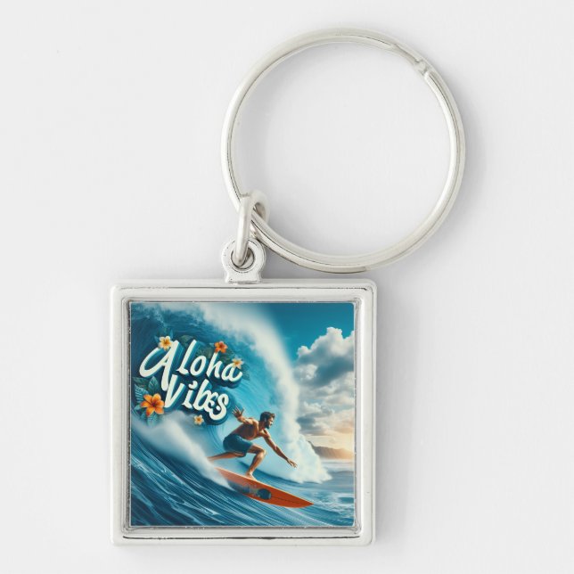 Waves & Wanderlust Collection Keychain (Front)