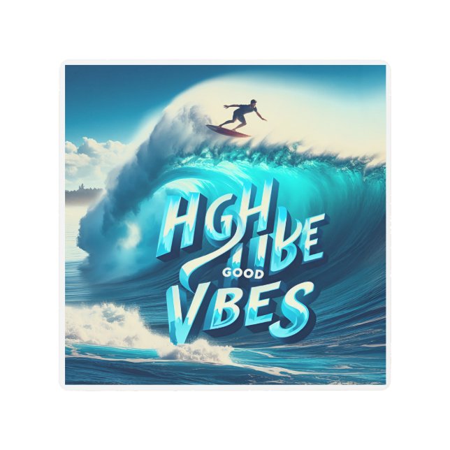 Waves & Wanderlust Collection Metal Print (Front)