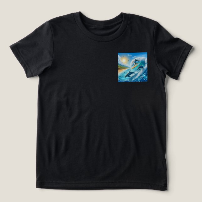 Waves & Wanderlust Collection Sweatshirt Tri-Blend Shirt (Design Front)