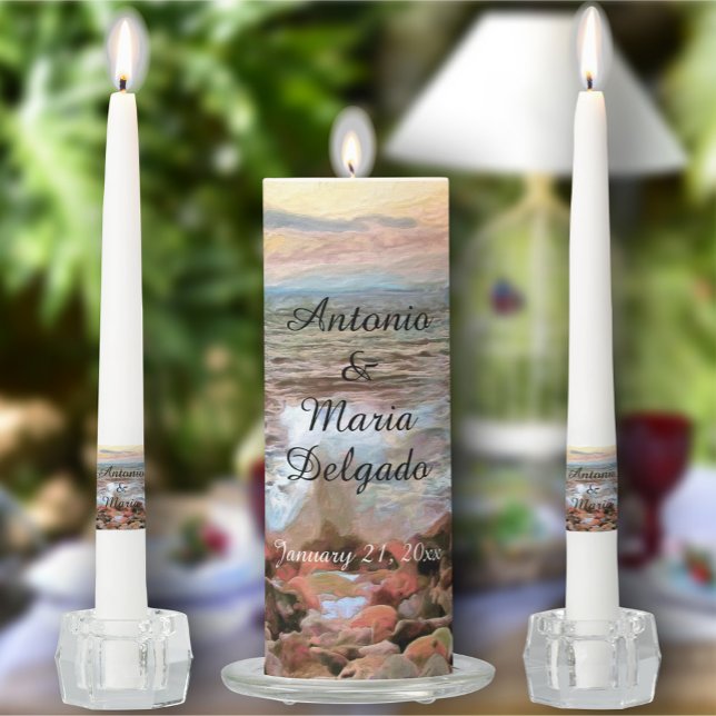 Waves Wedding 0742 Unity Candle Set (Creator Uploaded)