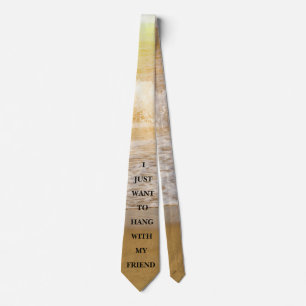Waves with Motto - Neck Tie