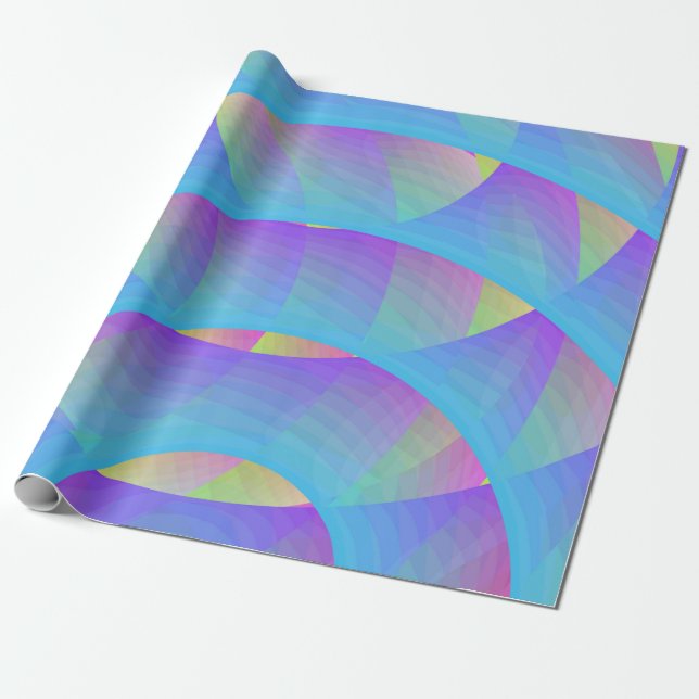 Waves Wrapping Paper (Unrolled)