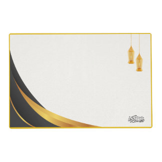 Wavey lines Ramadan Placemat