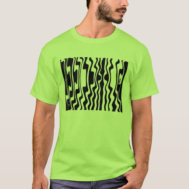 Wavey Stripey - Customized T-Shirt (Front)