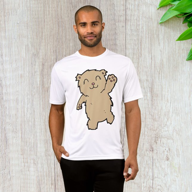 Waving Adorable Smiling Bear T-Shirt (Creator Uploaded)