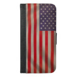 Waving American Flag Iphone 6/6s Plus Wallet Case at Zazzle