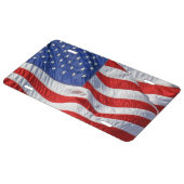Waving American Flag Patriotic License Plate (Side)