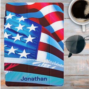 Waving American Flag Signature  iPad Pro Cover