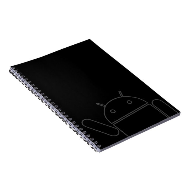 Waving Android Notebook (Right Side)
