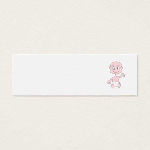 Waving Cute Baby. Business Card