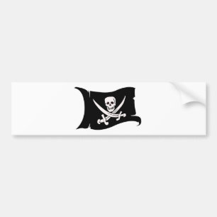 Waving Flag #10 Jack Rackham Bumper Sticker