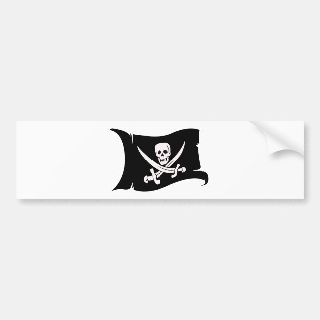 Waving Flag #10 Jack Rackham Bumper Sticker (Front)