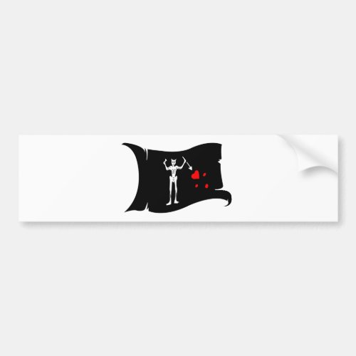 Waving Flag  1 Blackbeard Bumper Sticker