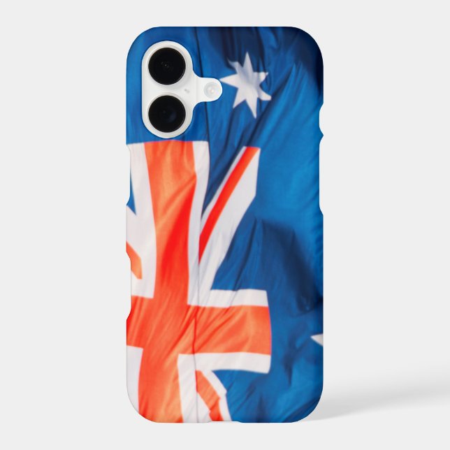 Waving Flag of Australian Iphone Case (Back)