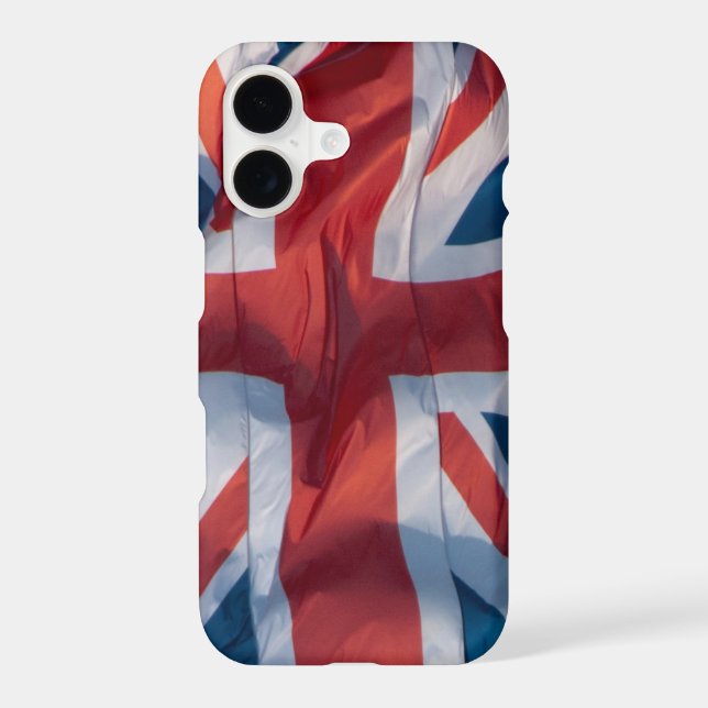 Waving Flag of Britain Iphone Case (Back)