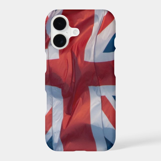 Waving Flag of Britain Iphone Case (Back)