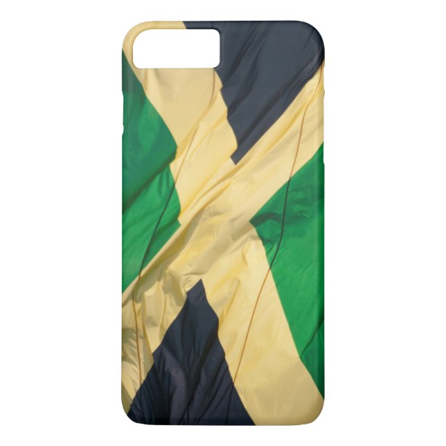 Waving Flag of Jamaica Case-Mate iPhone Case (Back)