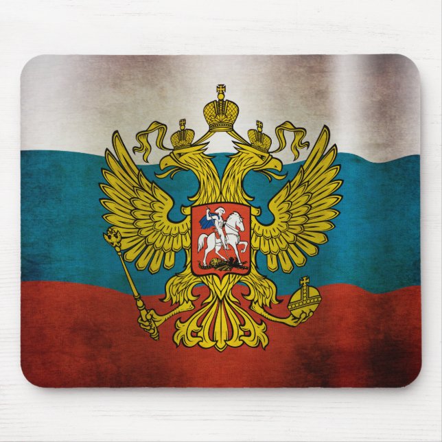 Waving flag of Russia Mouse Pad (Front)