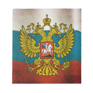 Waving flag of Russia Notepad