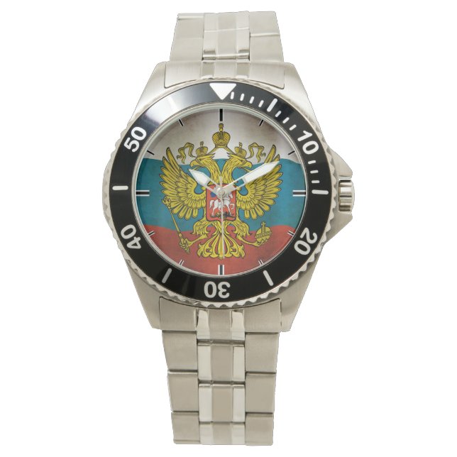 Waving flag of Russia Watch (Front)