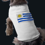 Waving Flag of Uruguay Shirt<br><div class="desc">Customizable Waving Flag Soccer World Cup Tees</div>