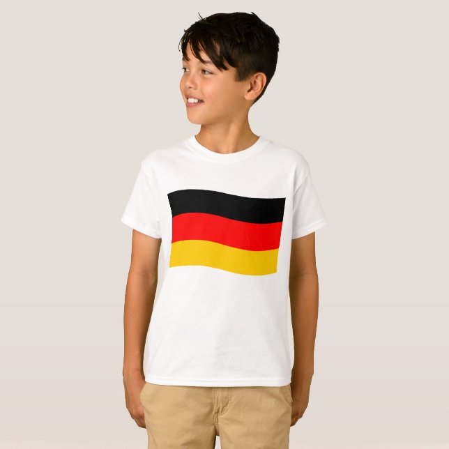 Waving German Flag T-Shirt (Front Full)