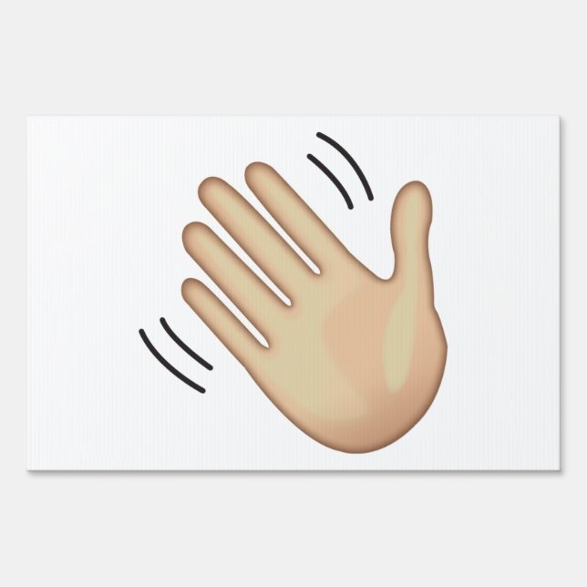 Waving Hand Sign - Emoji (Front)