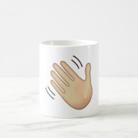 Waving Hand Sign - Emoji Coffee Mug