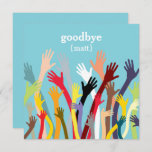 Waving hands Farewell Party Invitation