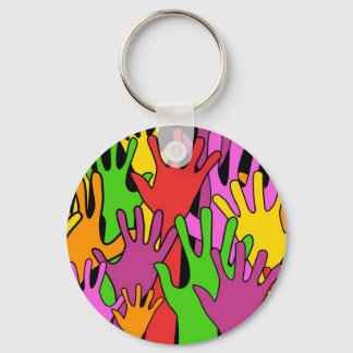 Waving Hands Keychain