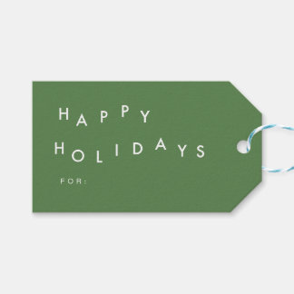 Waving Holidays Gift Tags