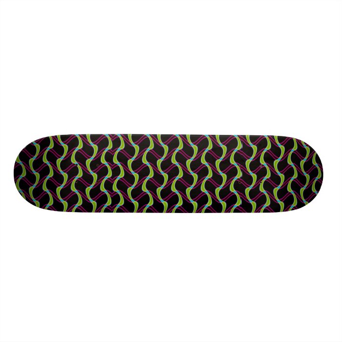 Waving Lines Skate Board Deck