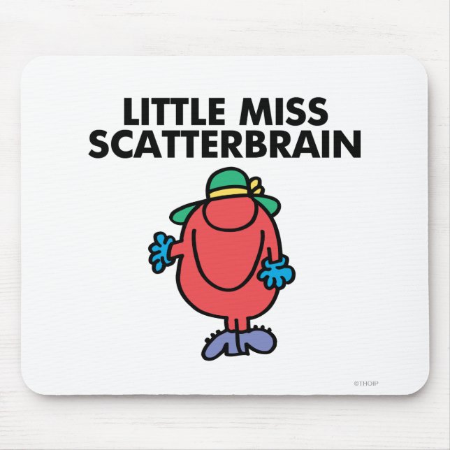 Waving Little Miss Scatterbrain Mouse Pad (Front)