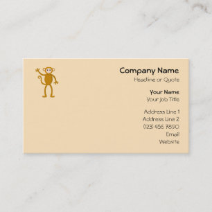 Waving Monkey. Business Card
