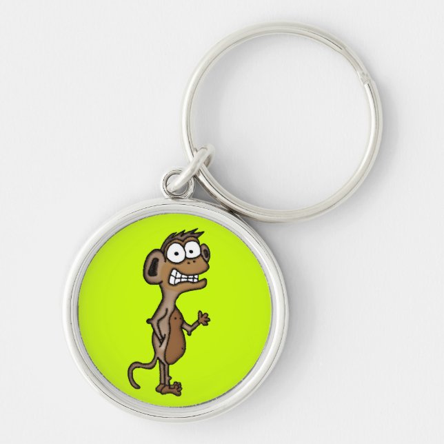 Waving Monkey Keychain (Front)