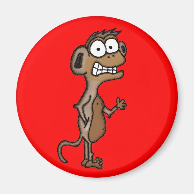 Waving Monkey Magnet (Front)