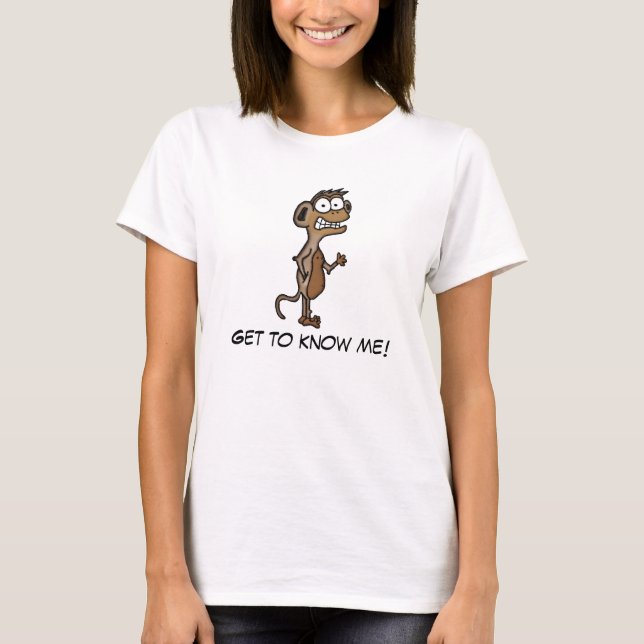 Waving Monkey T-Shirt (Front)