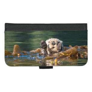 Waving Sea Otter iPhone 8/7 Plus Wallet Case
